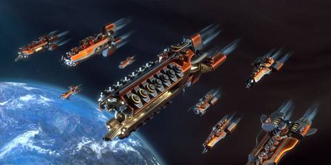 Ships in space in Stellaris