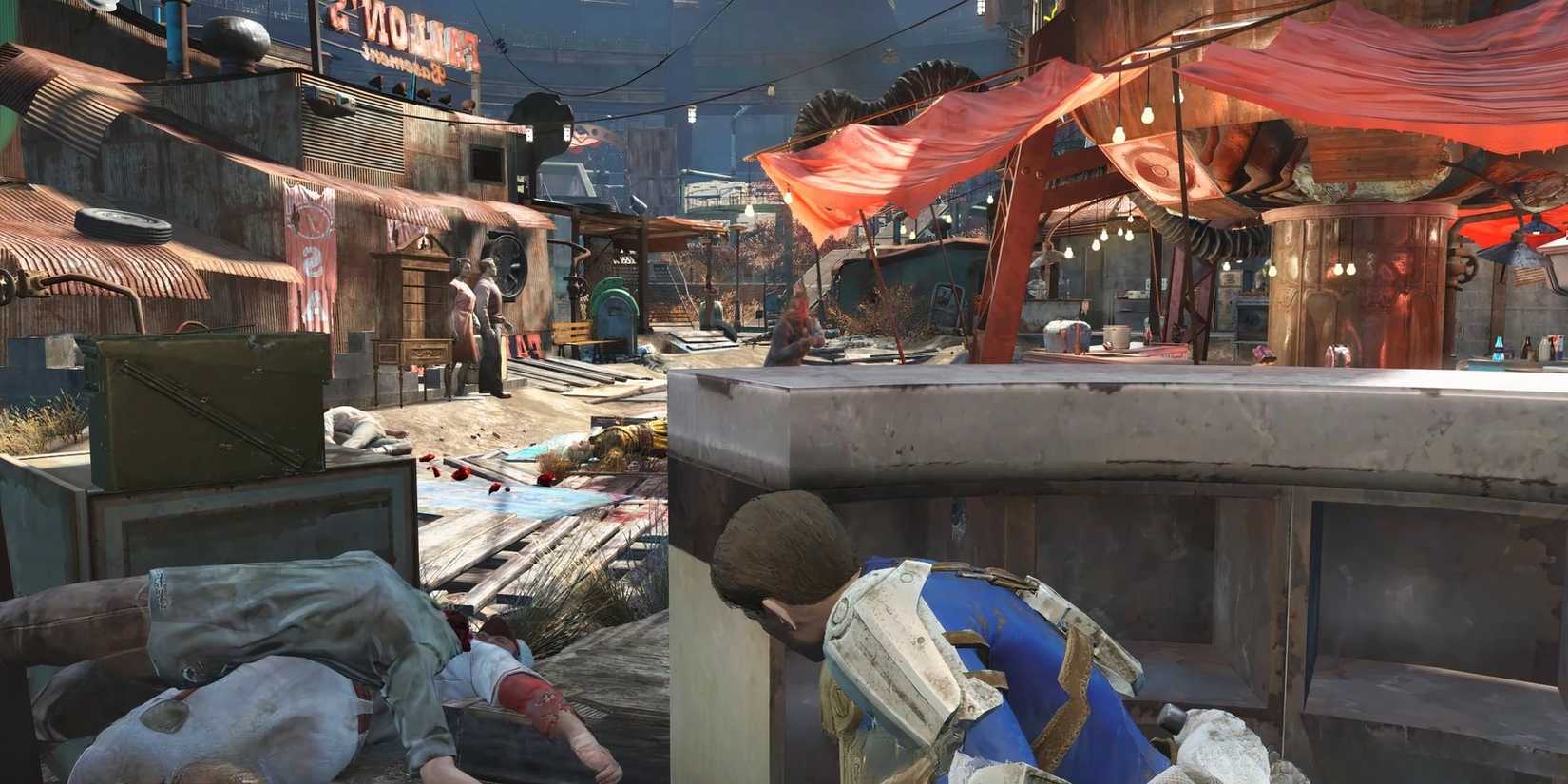 Taking Cover Behind Counter in Fallout 4