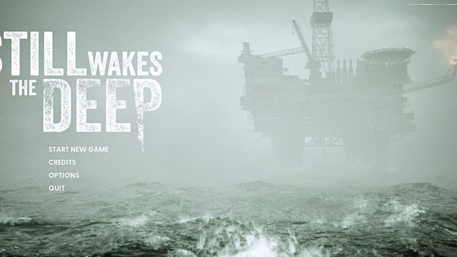 the title menu in still wakes the deep.