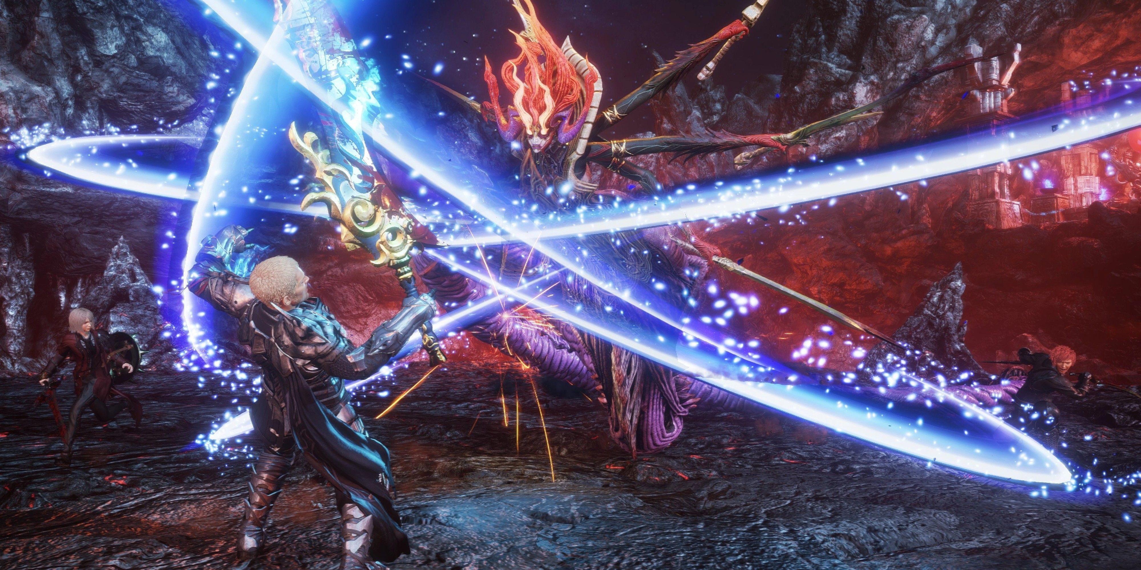 Stranger of Paradise Final Fantasy Origins Visuals Mid-Boss Fight