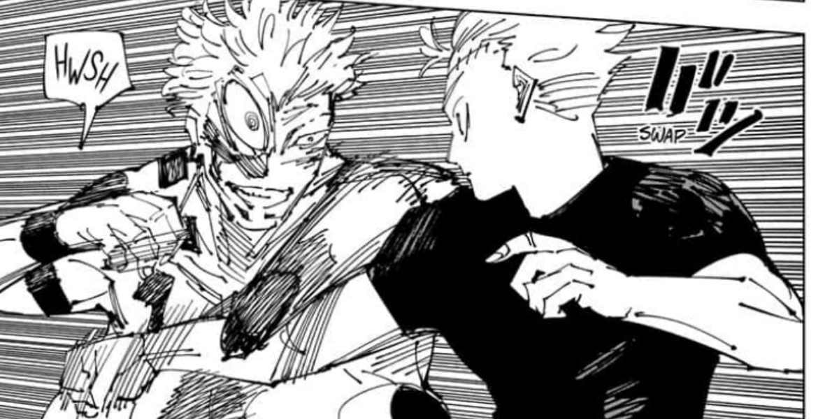 sukuna vs yuta in gojo jujutsu kaisen jjk 264