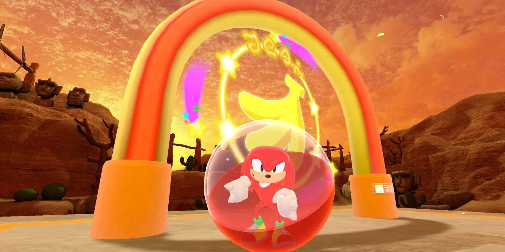 super monkey ball banana rumble knuckles sega character crossover