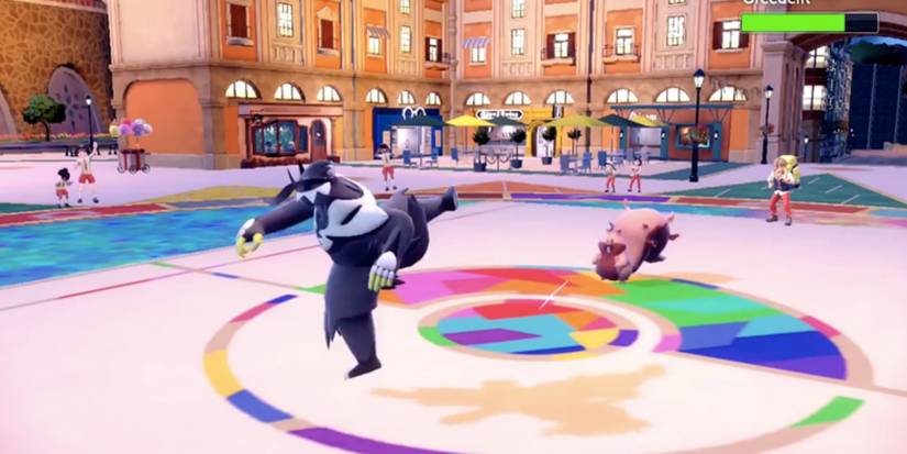 Urshifu using Surging Strikes in battle 