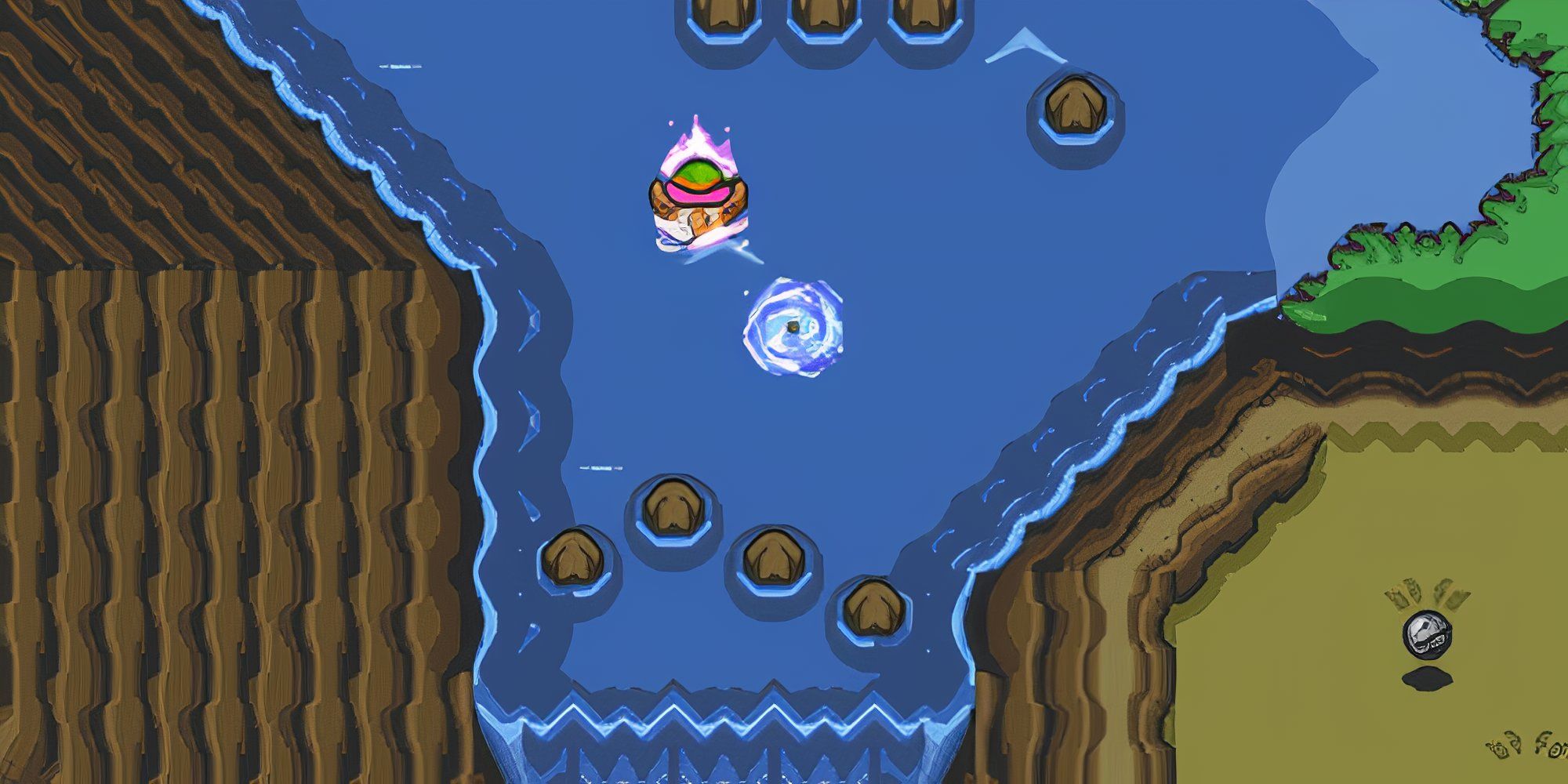 Swimming in The Legend of Zelda A Link to the Past