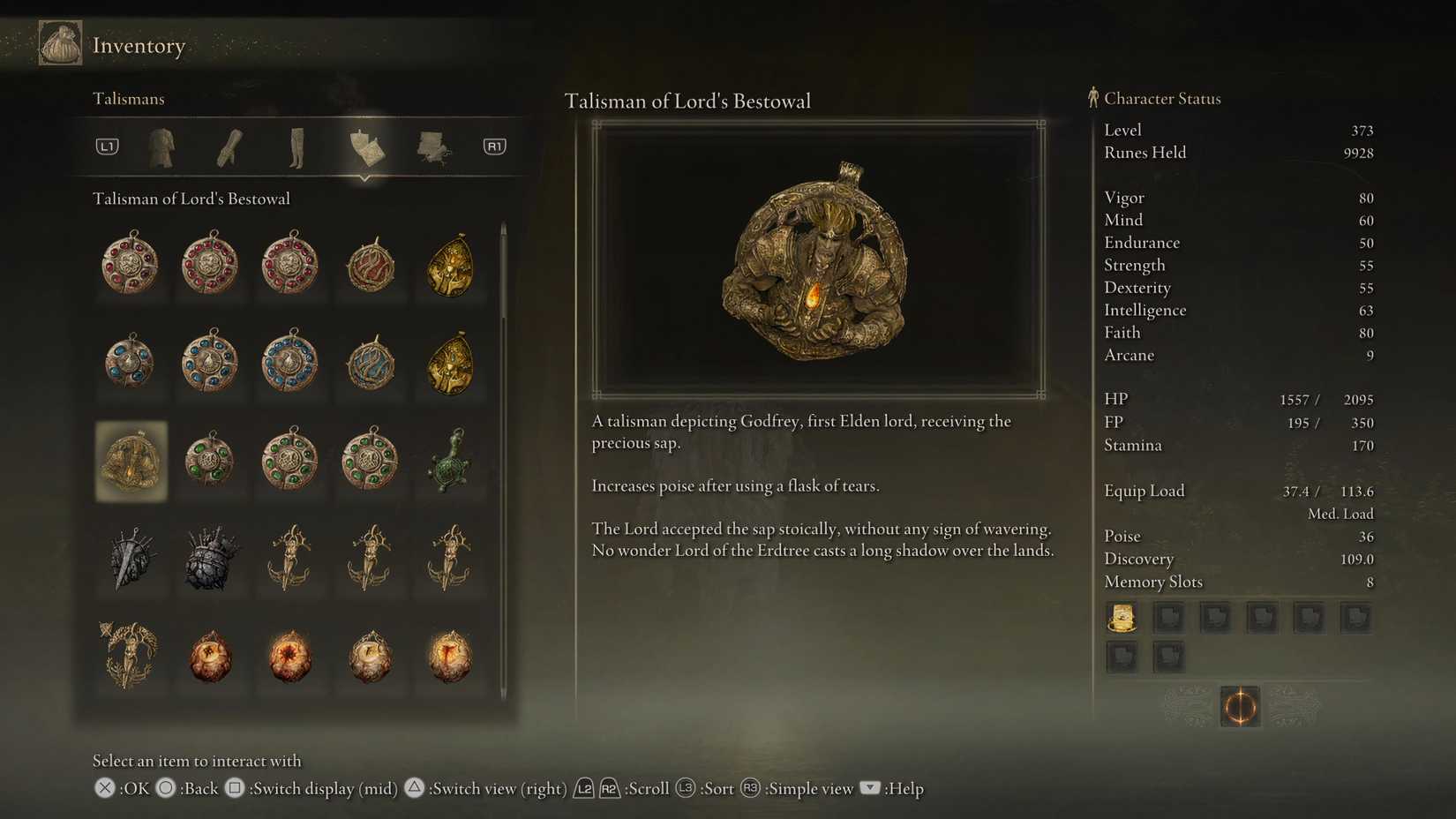 Talisman of Lord's Bestowal Information in Shadow of the Erdtree