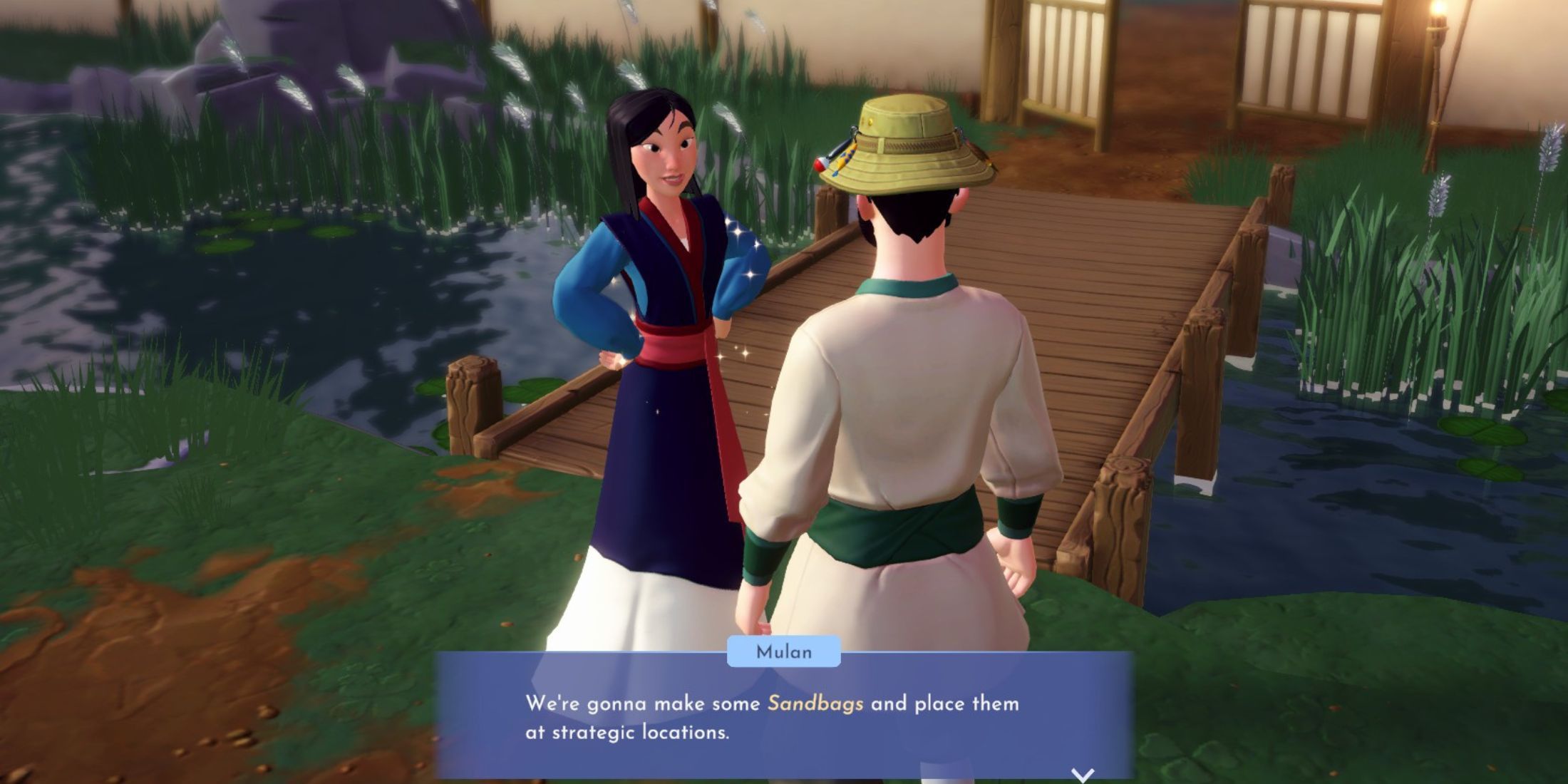 talking to mulan in disney dreamlight valley