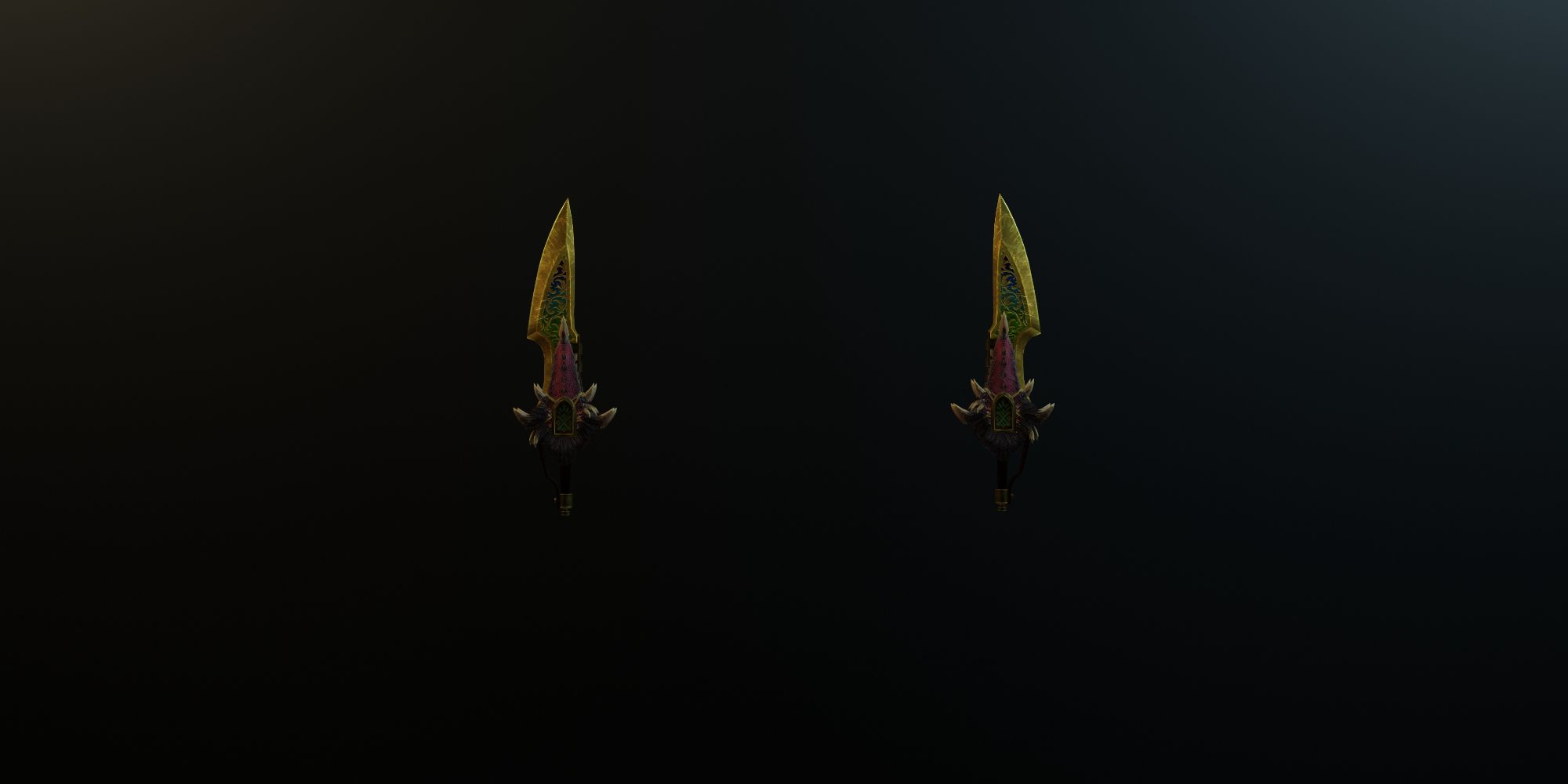 Tarroth Dagger "Rage" model in Monster Hunter World