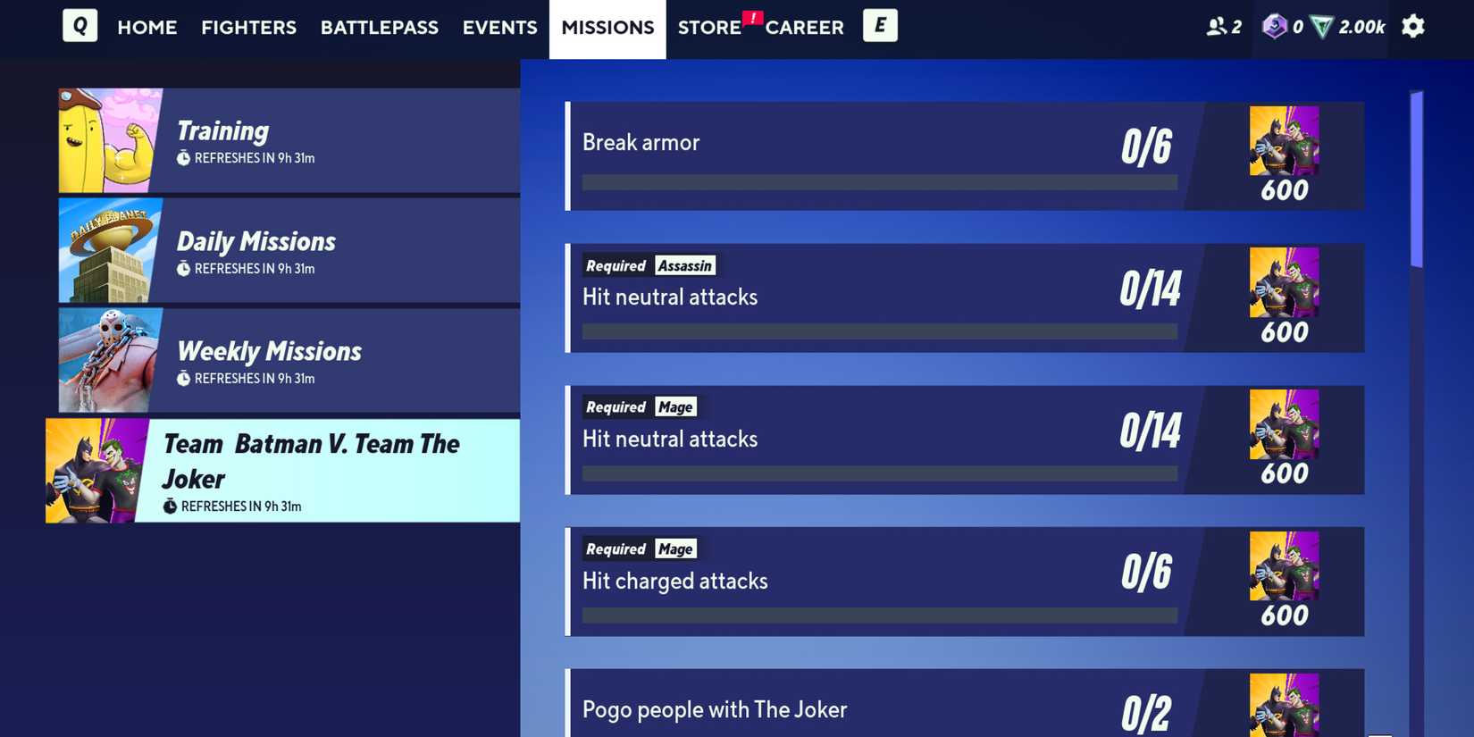 team batman vs team joker missions