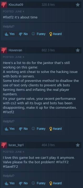 team fortress 2 negative reviews