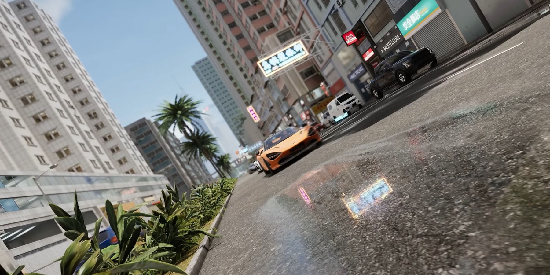 Showcasing an Orange McLaren Car in Test Drive Unlimited Solar Crown