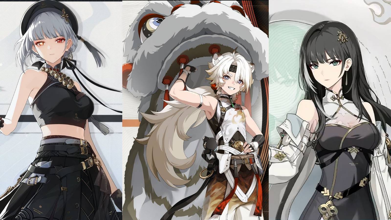 Featured image with sanhua, baizhi and lingyang character showcase