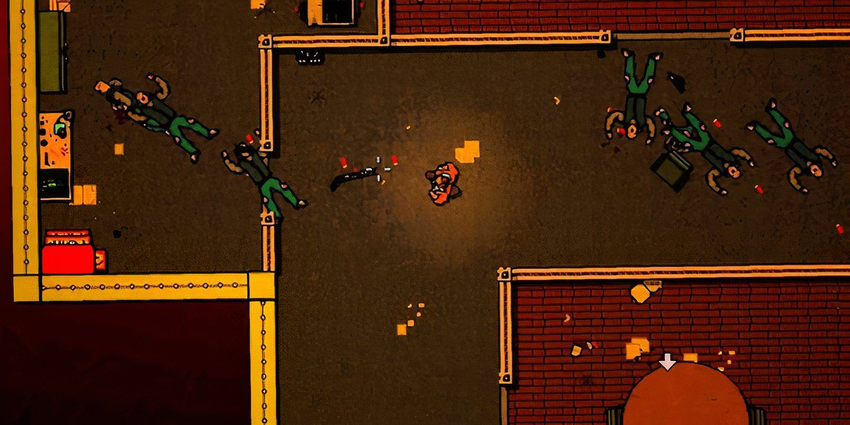 The Abyss, a secret level in Hotline Miami 2