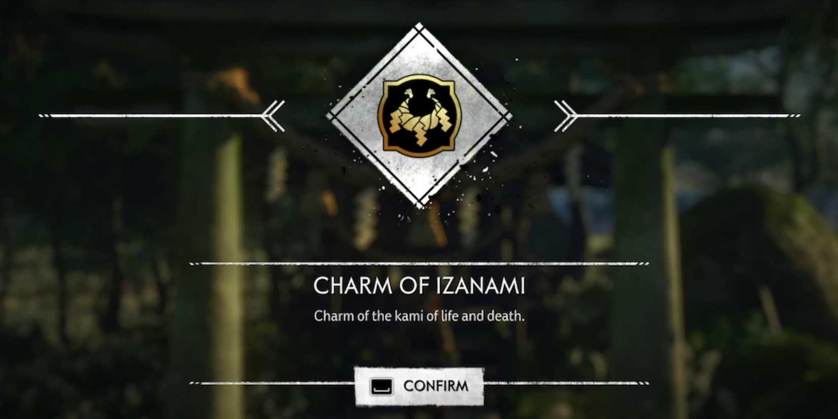 the charm of izanami in ghost of tsushima