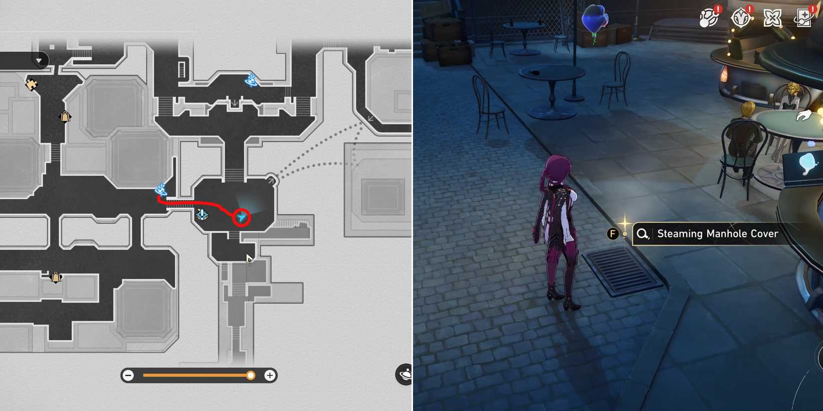 the hunt steaming manhole cover location in honkai star rail