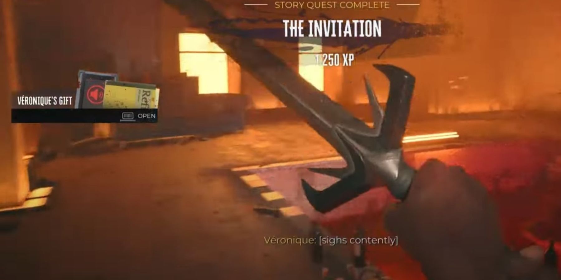 The Dead Island 2 character received XP rewards for completing The Invitation mission in Haus.