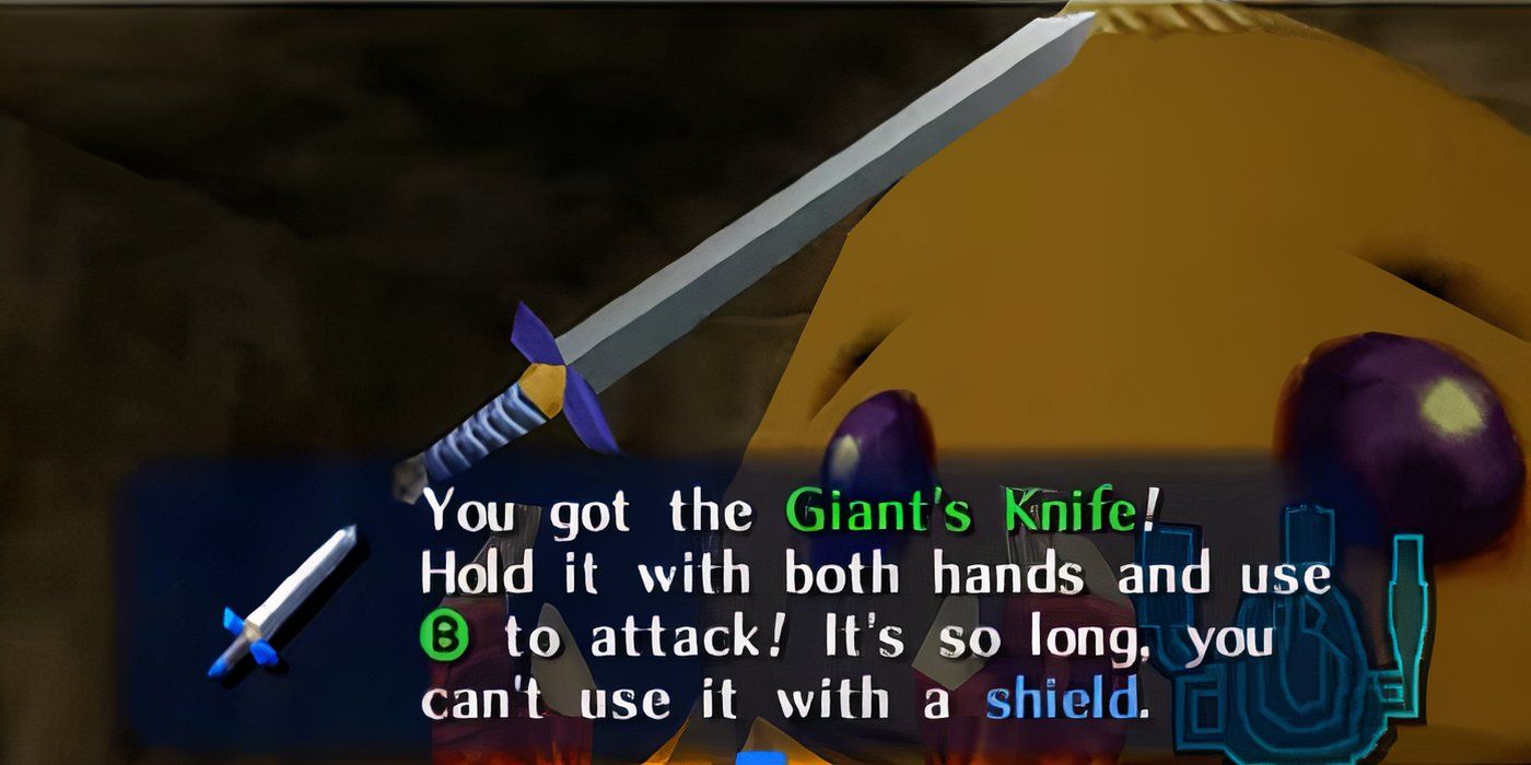 the legend of zelda ocarina of time the giant's knife