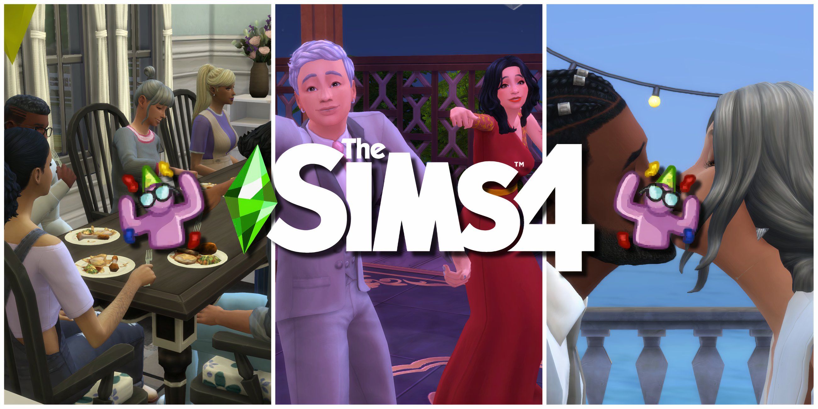 Sims at parties having fun thanks to helpful mods that enhance the partygoing experience