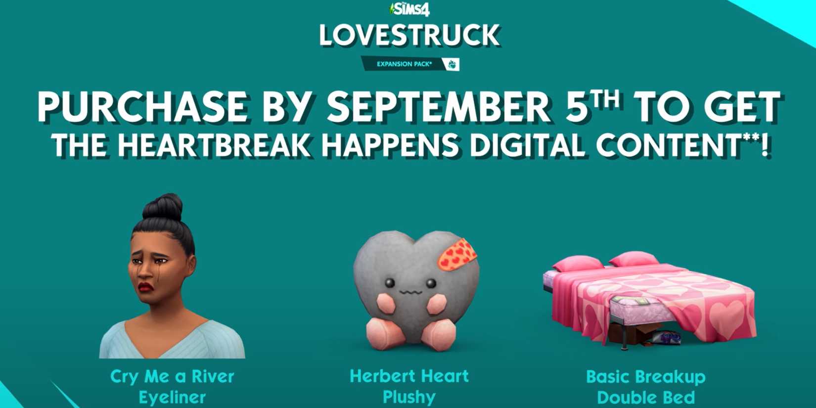 the sims 4 heartbreak happens digital content