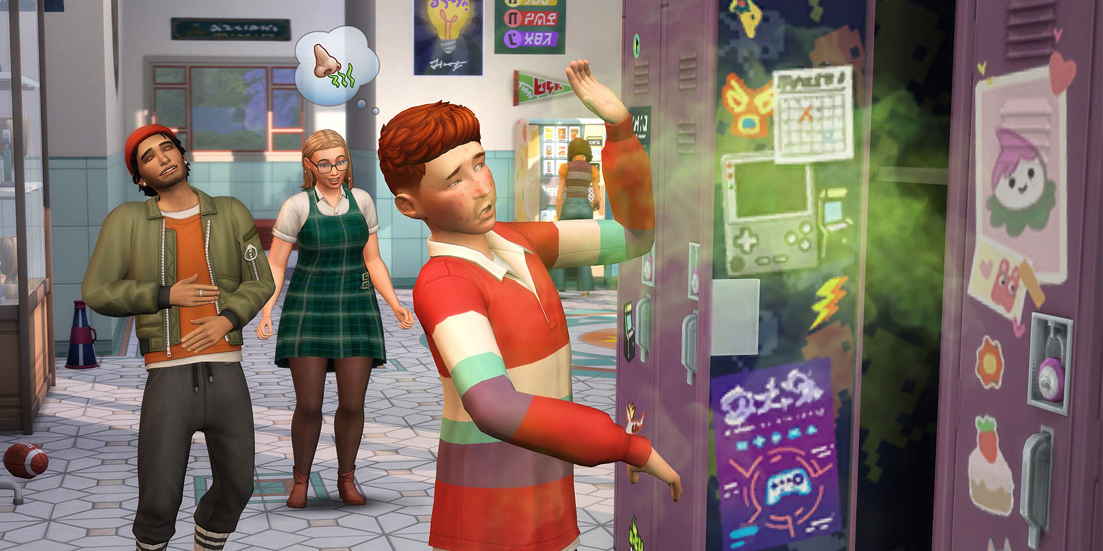 The Sims 4 High School Smelly Locker Room Prank Regret promo screenshot