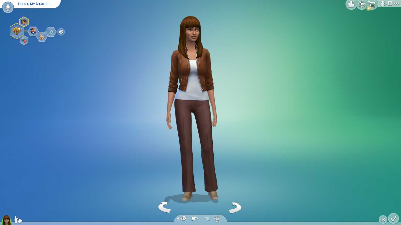 Image of a sim based on the Jupiter generation in The Sims 4