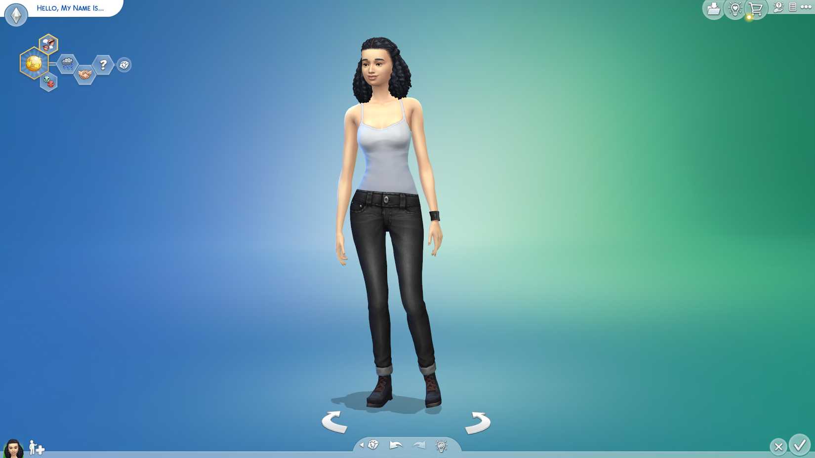 Image of a sim based on the Mercury generation in The Sims 4