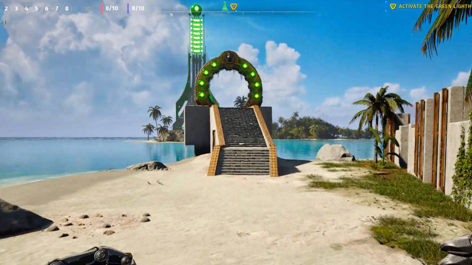 the green island in the second chapter of the talos principle 2 dlc. 