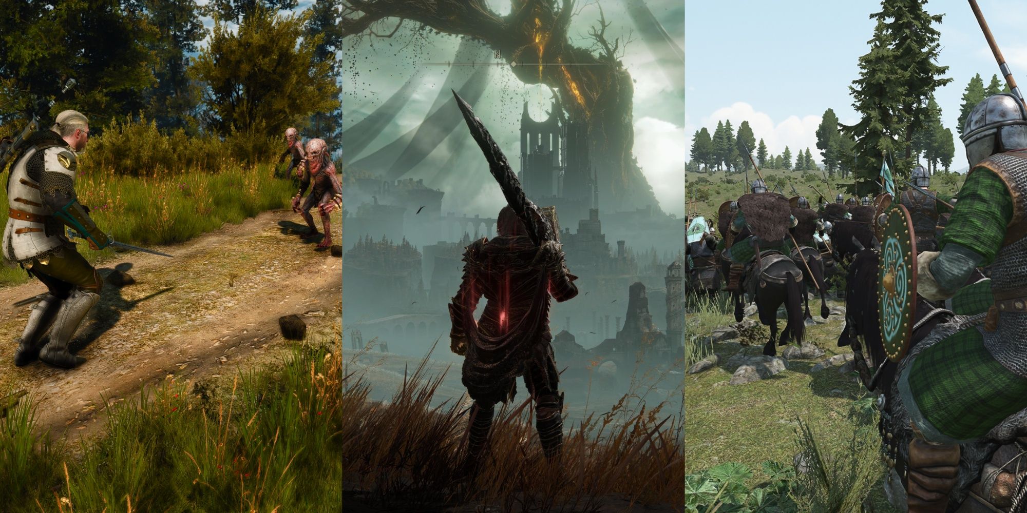 The Witcher 3, Elden Ring and Mount and Blade Bannerlord