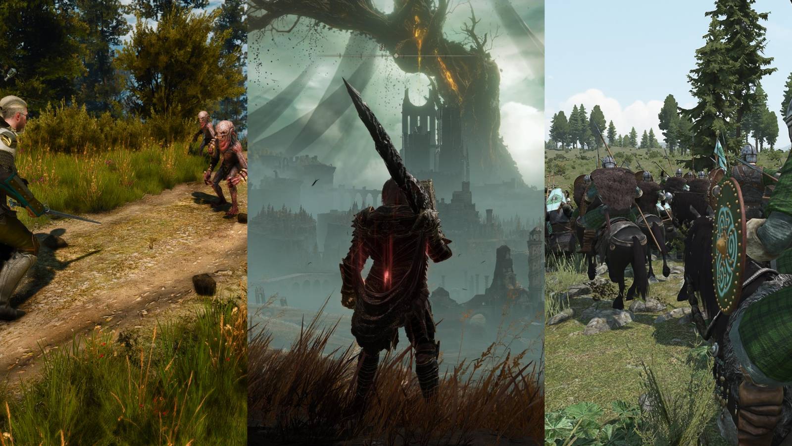 The Witcher 3, Elden Ring and Mount and Blade Bannerlord