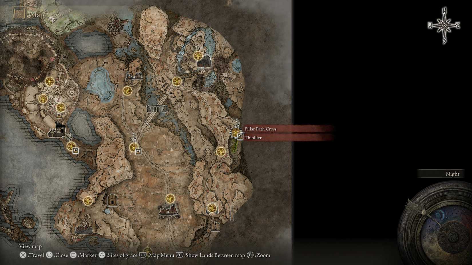 Thiollier Map Location in Shadow of the Erdtree