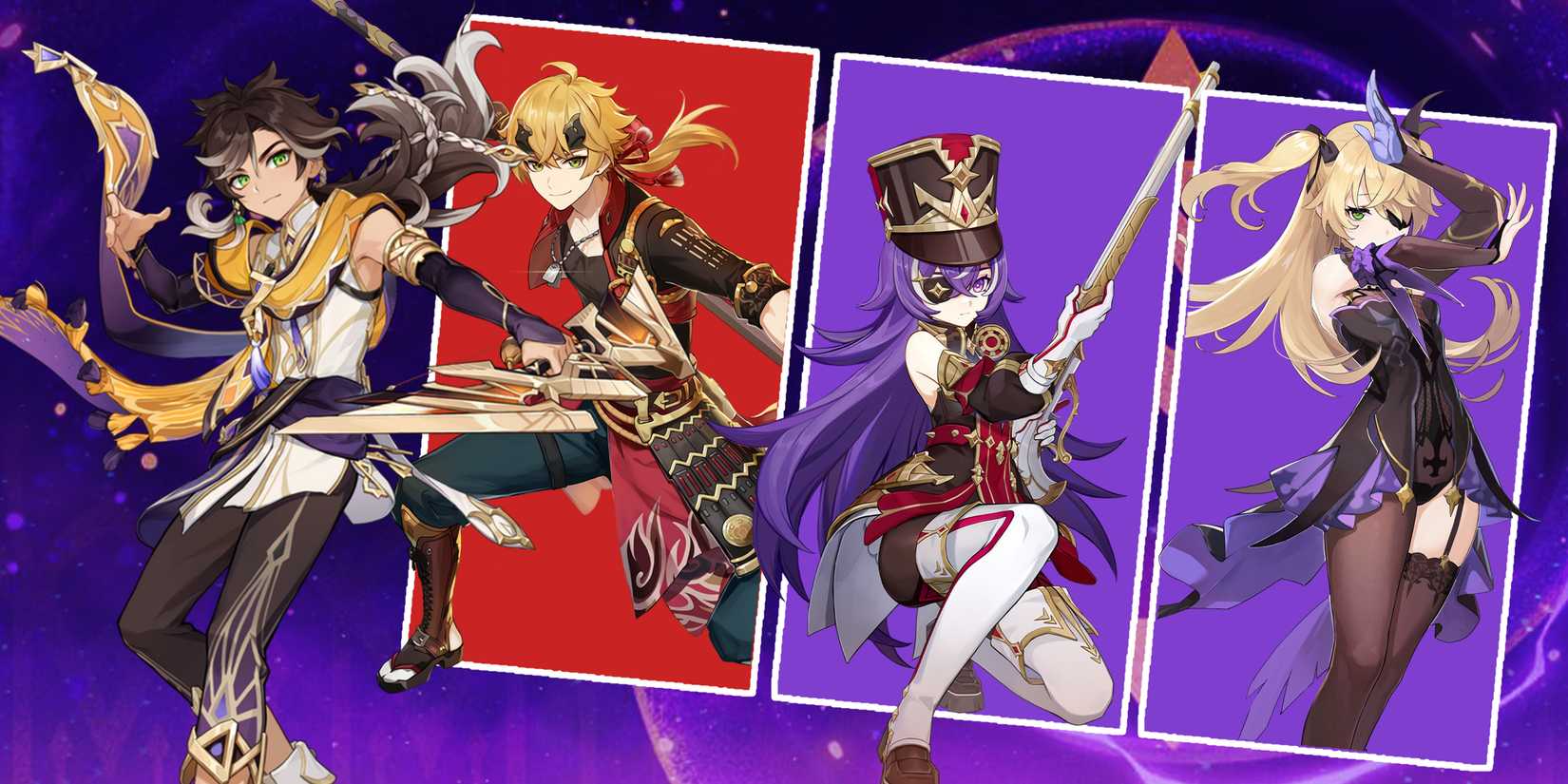 thoma-chevreuse-fischl-and sethos team composition in genshin impact