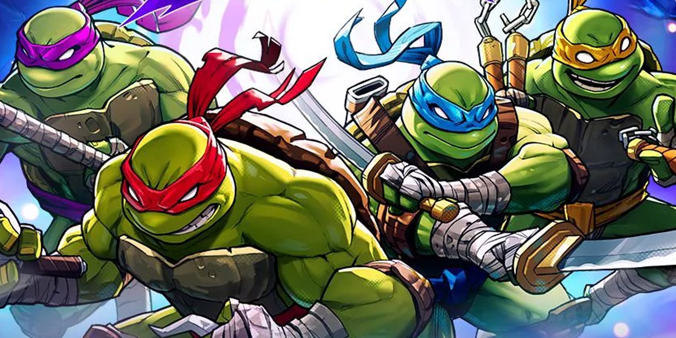 A cover image for Teenage Mutant Ninja Turtles: Splintered Fate, featuring Leo, Raph, Don, and Mikey.