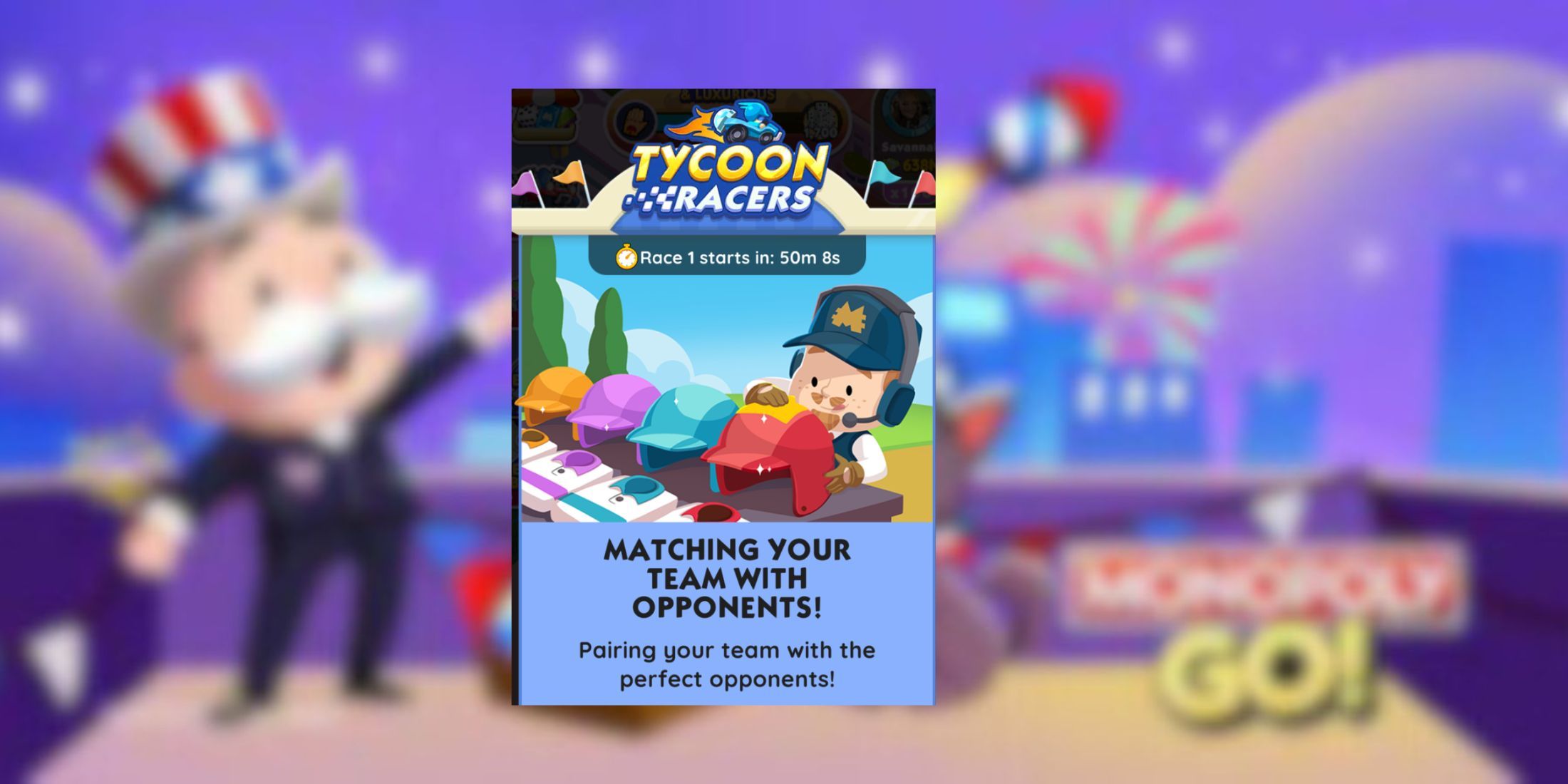 The Tycoon Racers event in Monopoly GO