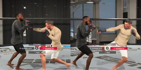 UFC 5 jab low kick combo