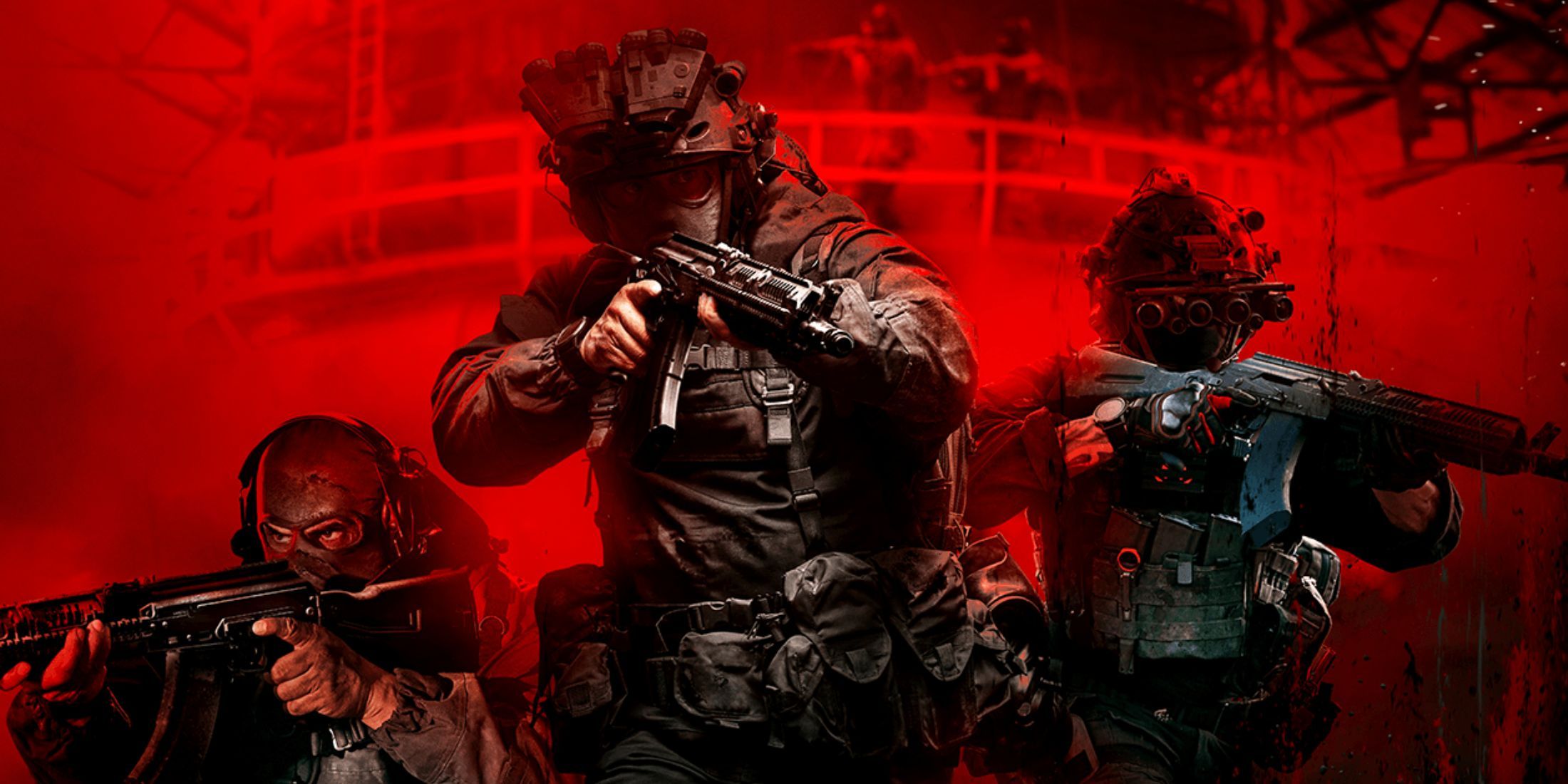 Soldiers holding guns in key art for Modern Warfare 3
