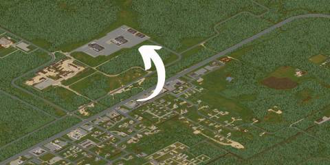 The McCoy Logging Camp in Muldraugh on a map