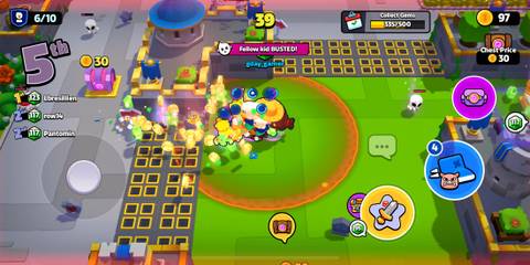 A player being busted in Squad Busters