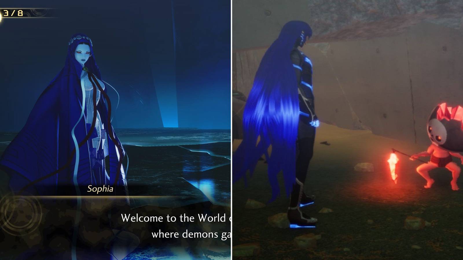 Sophia In The World Of Shadows & The Player Finding A Miman