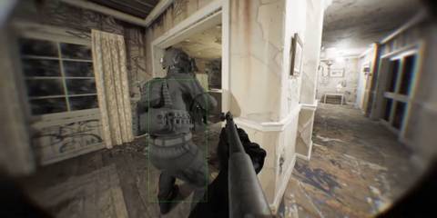A player following a teammate in Bodycam