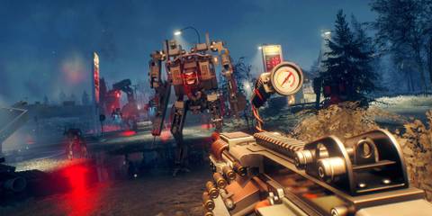 A player aiming at a robot in Generation Zero