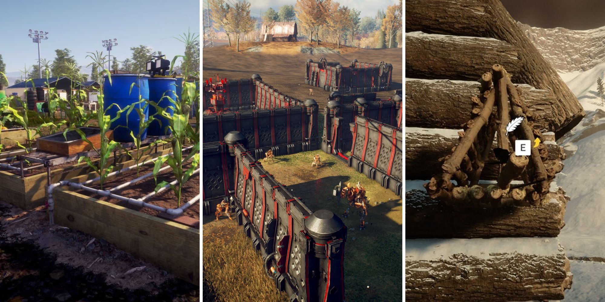 A grid showing the games State of Decay 2, Generation Zero, and Sons of the Forest