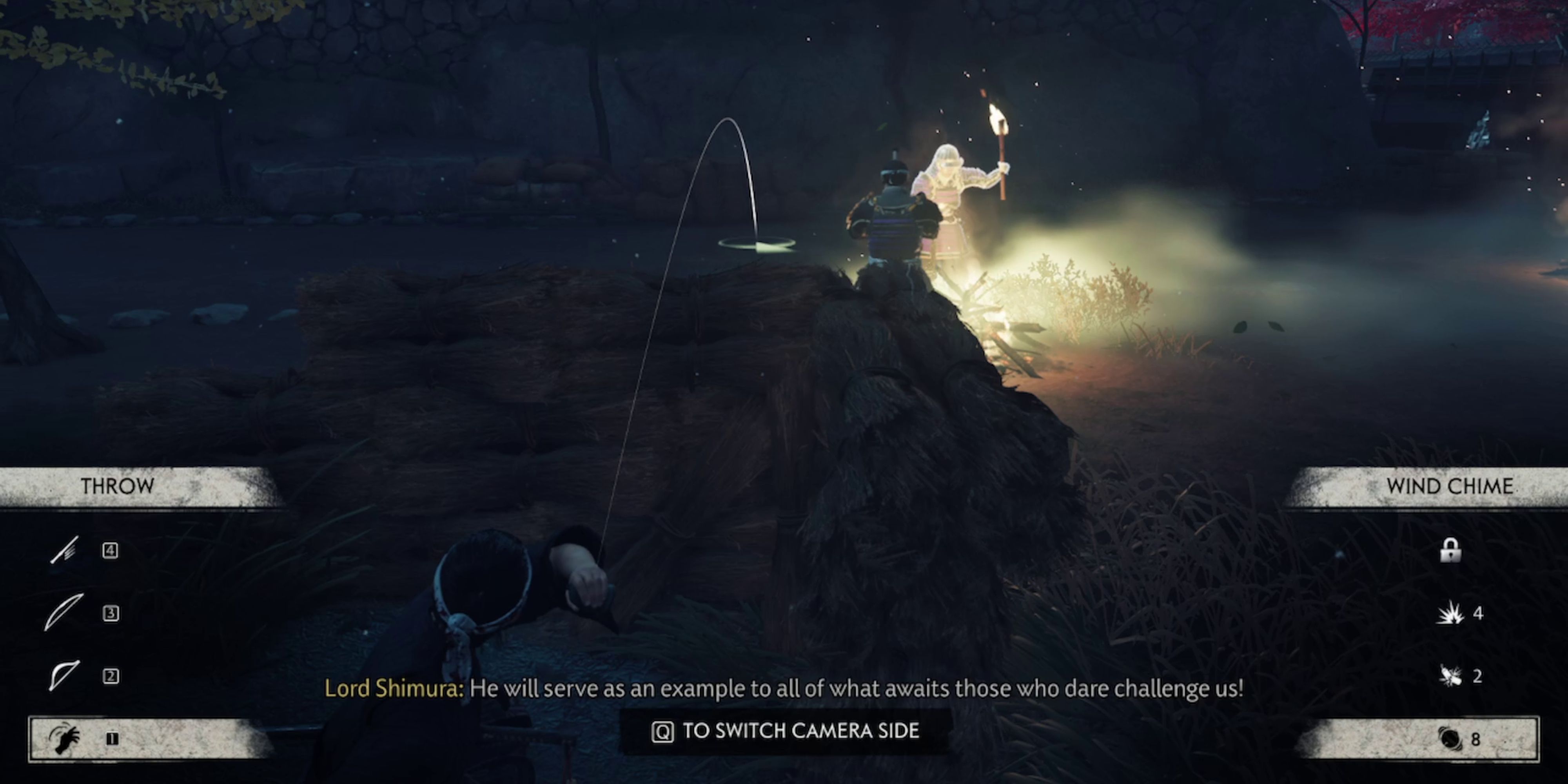 using wind chime in ghost of tsushima