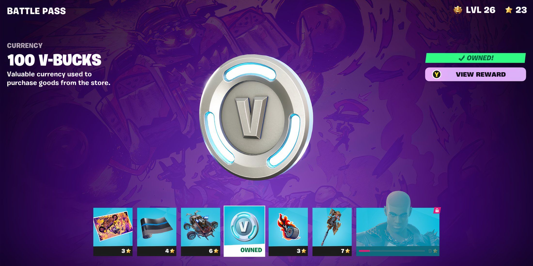 vbucks reward battle pass fortnite