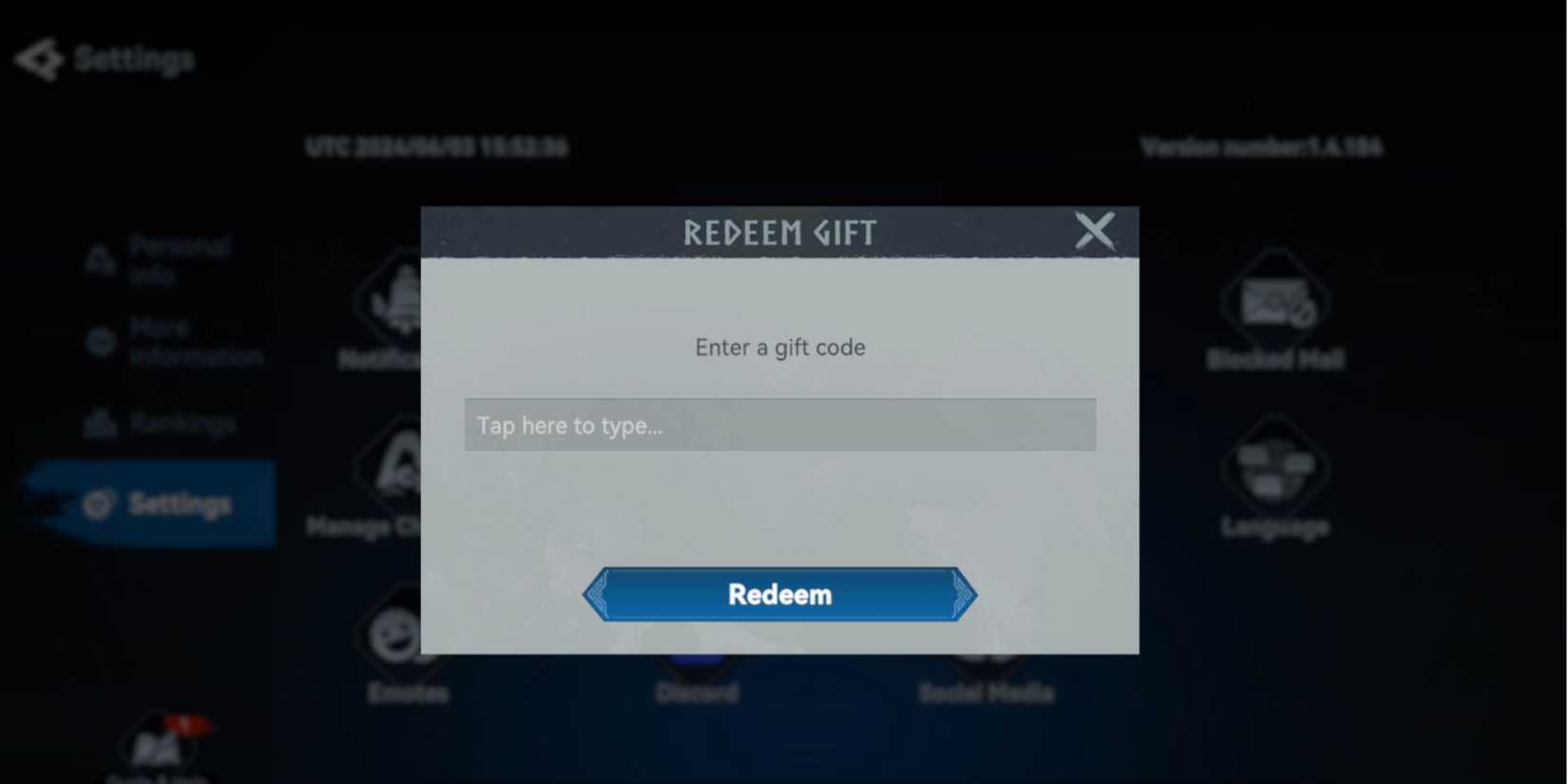 Viking Rise the codes tab