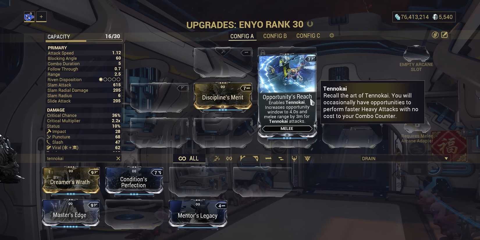 Warframe - Tenno Attacking An Enemy