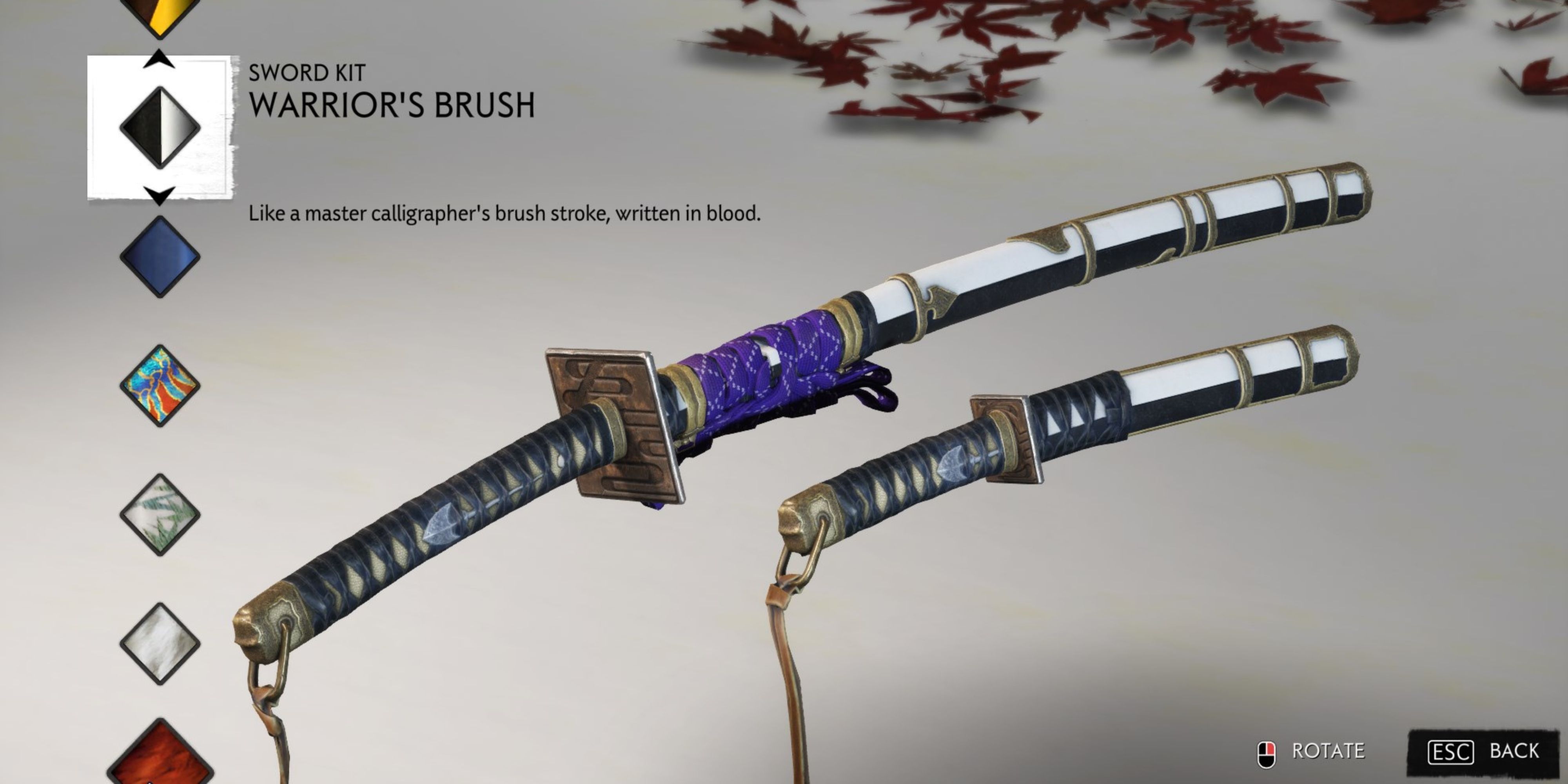 Warrior's Brush in ghost of tsushima