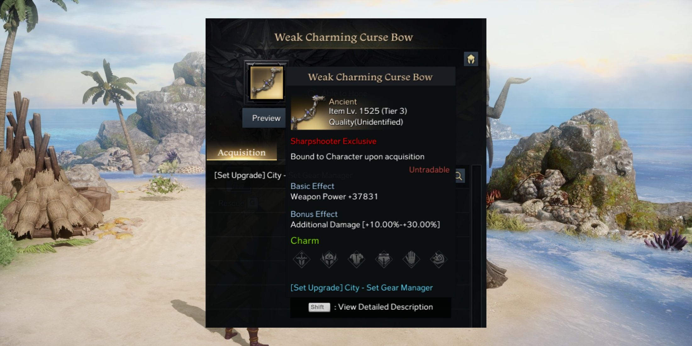 Weak Charming Curse Bow In Lost Ark