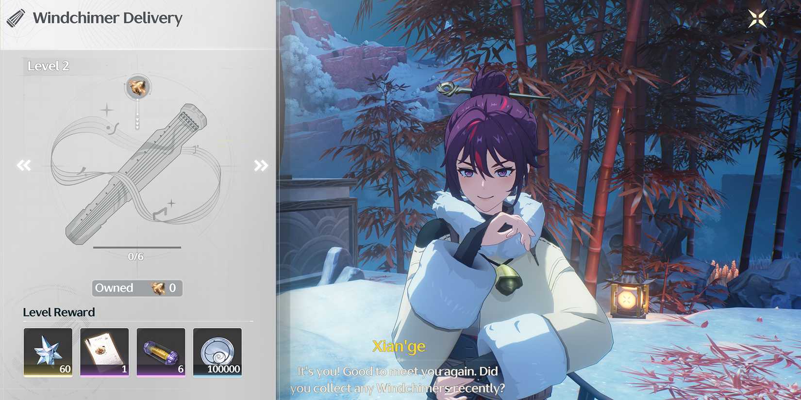 where to use windchimer how to use who to give xiange location in wuthering waves wuwa