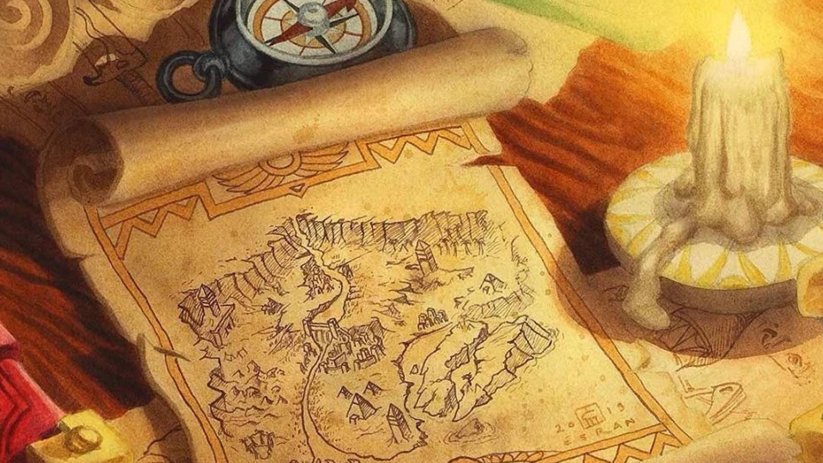 map of uldum card from hearthstone