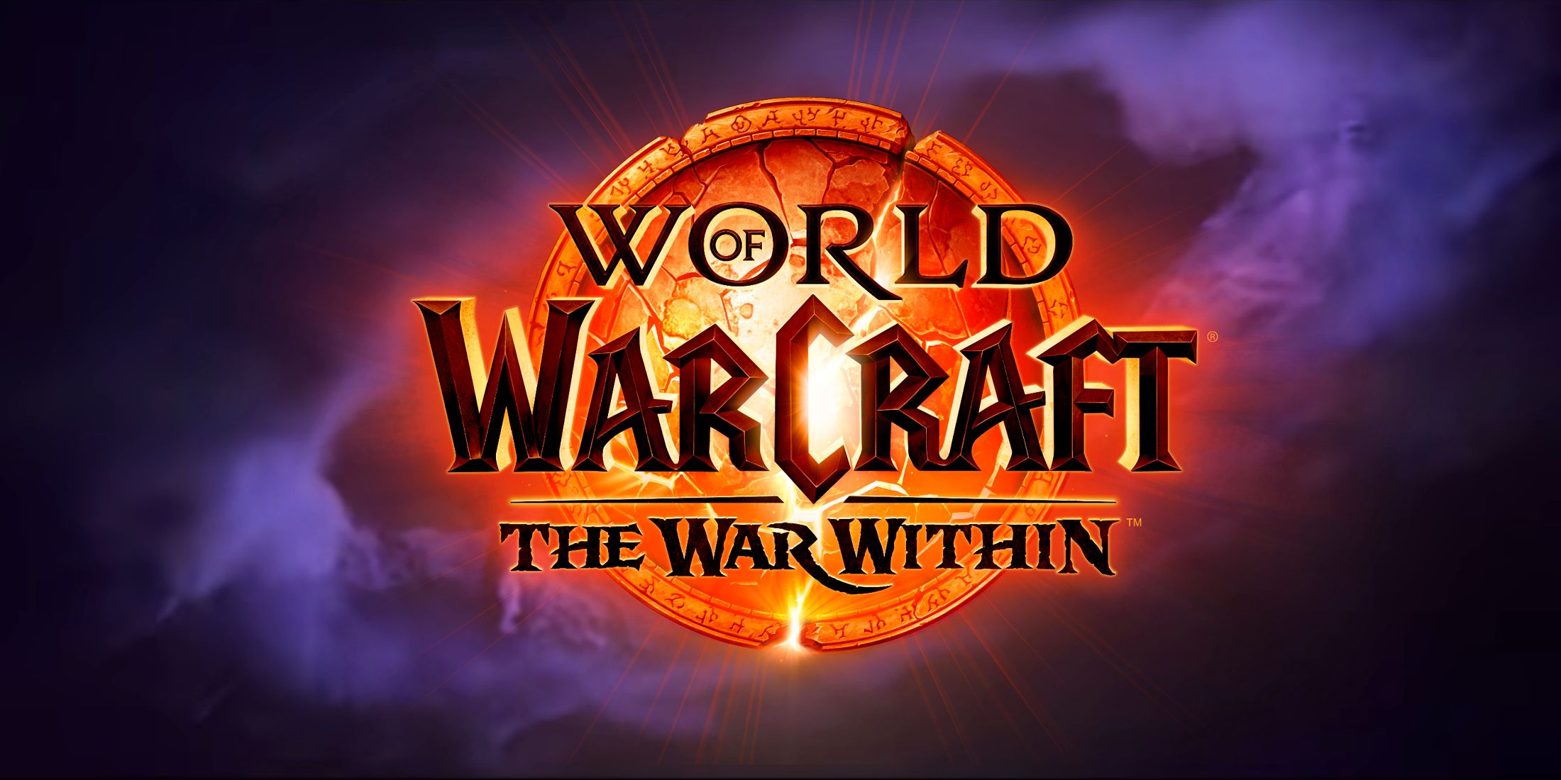 the war within logo in front of the azeroth worlsoul from wow tww trailer