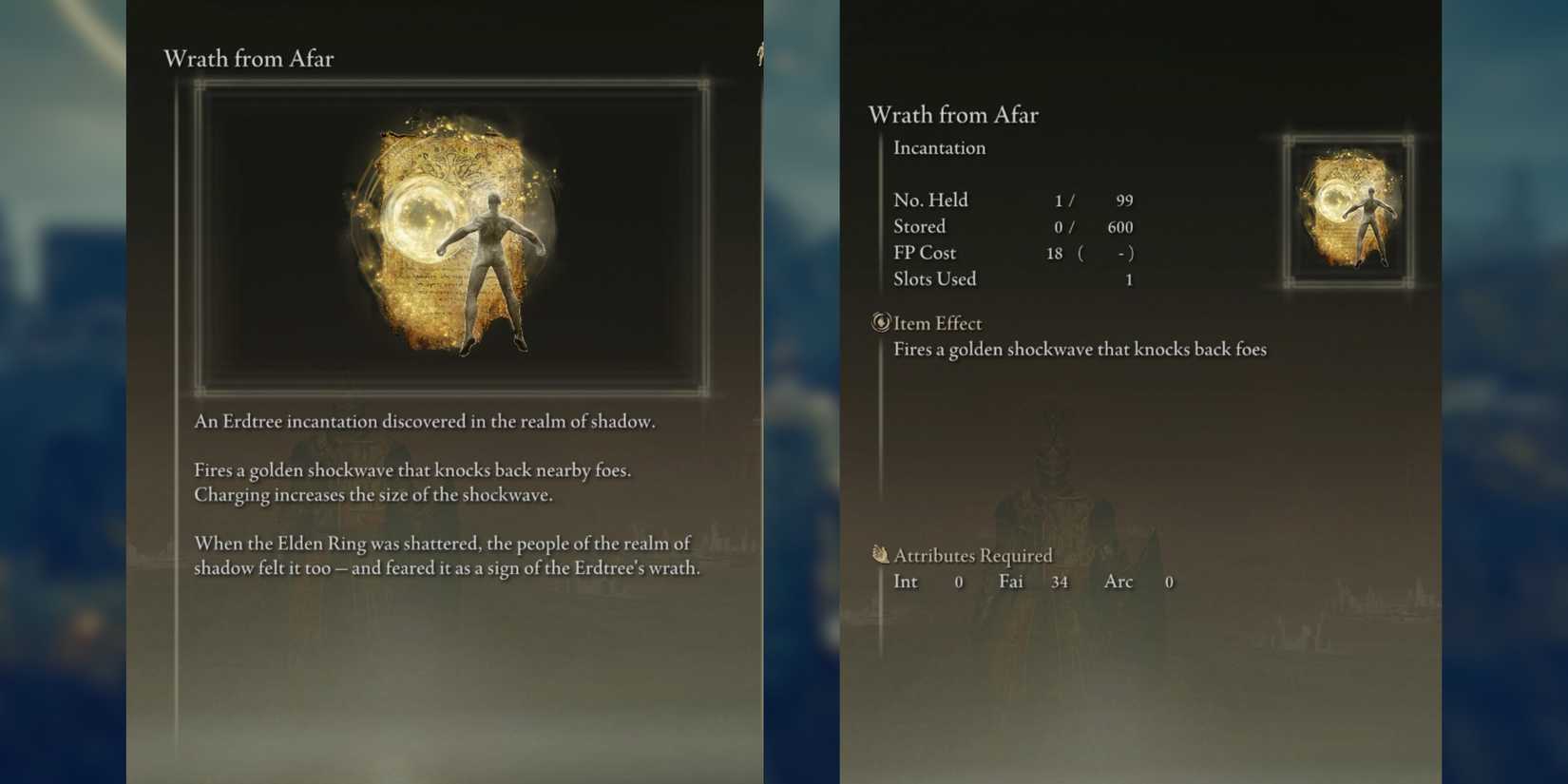 wrath from afar description in elden ring shadow of the erdtree